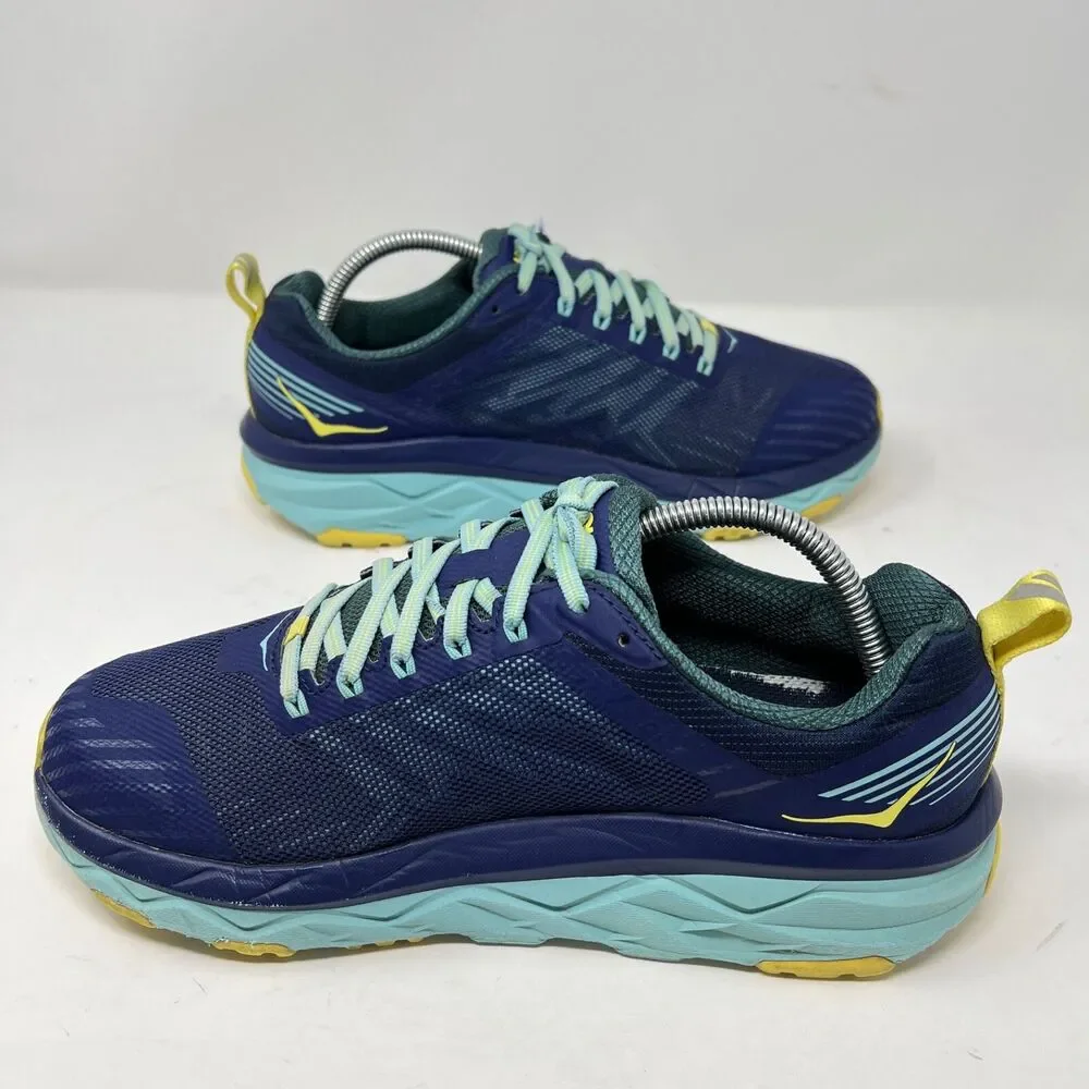 Hoka One One Challenger ATR 5 Shoes Womens 9.5 D Blue Sneakers Trail Running